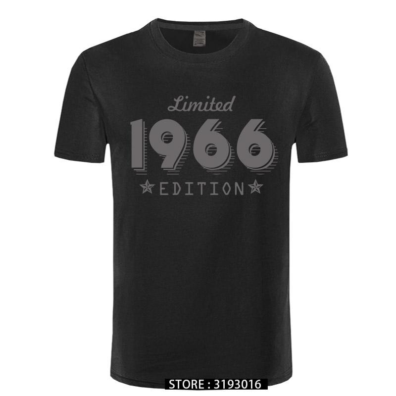 1966 Limited Edition Gold Design Mens Black TSHIRT Cool Casual pride t shirt men Unisex New Fashion tshirt Loose Size