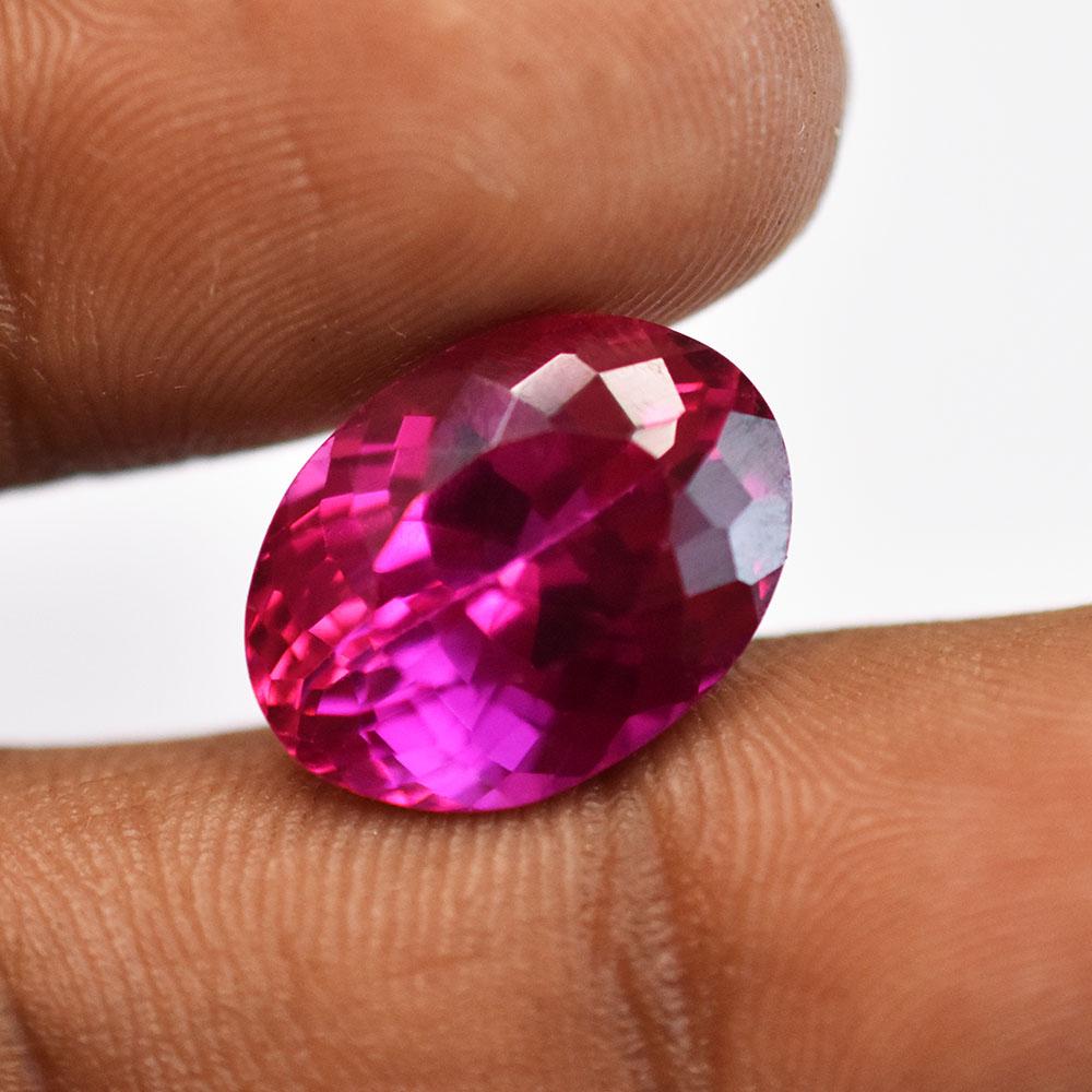13.50 Ct Natural Pink Ruby Brilliant Oval Cut Rare Loose Gemstone