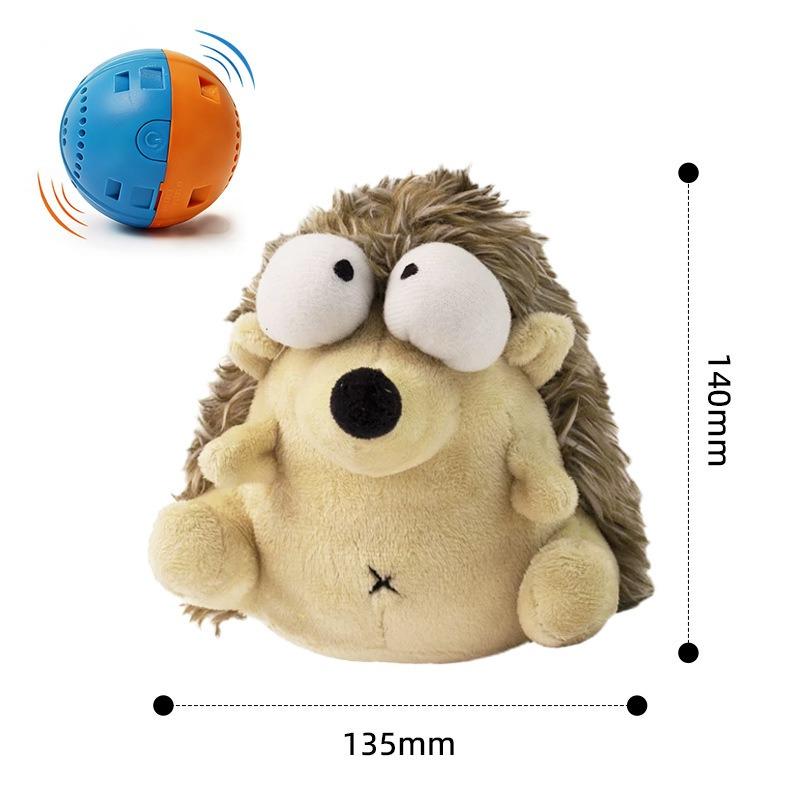 Electric Plush Dog Toy Vibrating Ball for Fun and Relaxation, Pet Interactive Toy