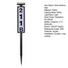 Solar Address Sign Lighted Address Plaque Waterproof Automatic Charging Simple Installation Illuminated LED Address Number