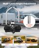 Trailer Hitch Lock, Fits for 46 mm, 50.8 mm, 58.7 mm Couplers, Heavy-Duty Anti-Theft Trailer Ball Lock with 3 Keys, Prying-Resistant, Adjustable