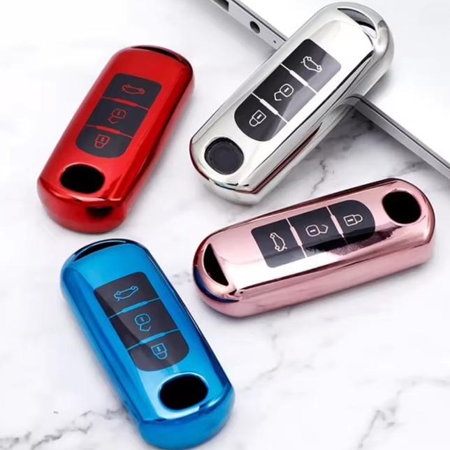 Новый ТПУ 2/3-кнопочный чехол для автомобильного пульта дистанционного управления для Mazda 2 3 6 Atenza Axela Demio CX-5 CX5 CX-3 CX7 CX-9 2015 2016 2017 2018 2019 Аксессуары