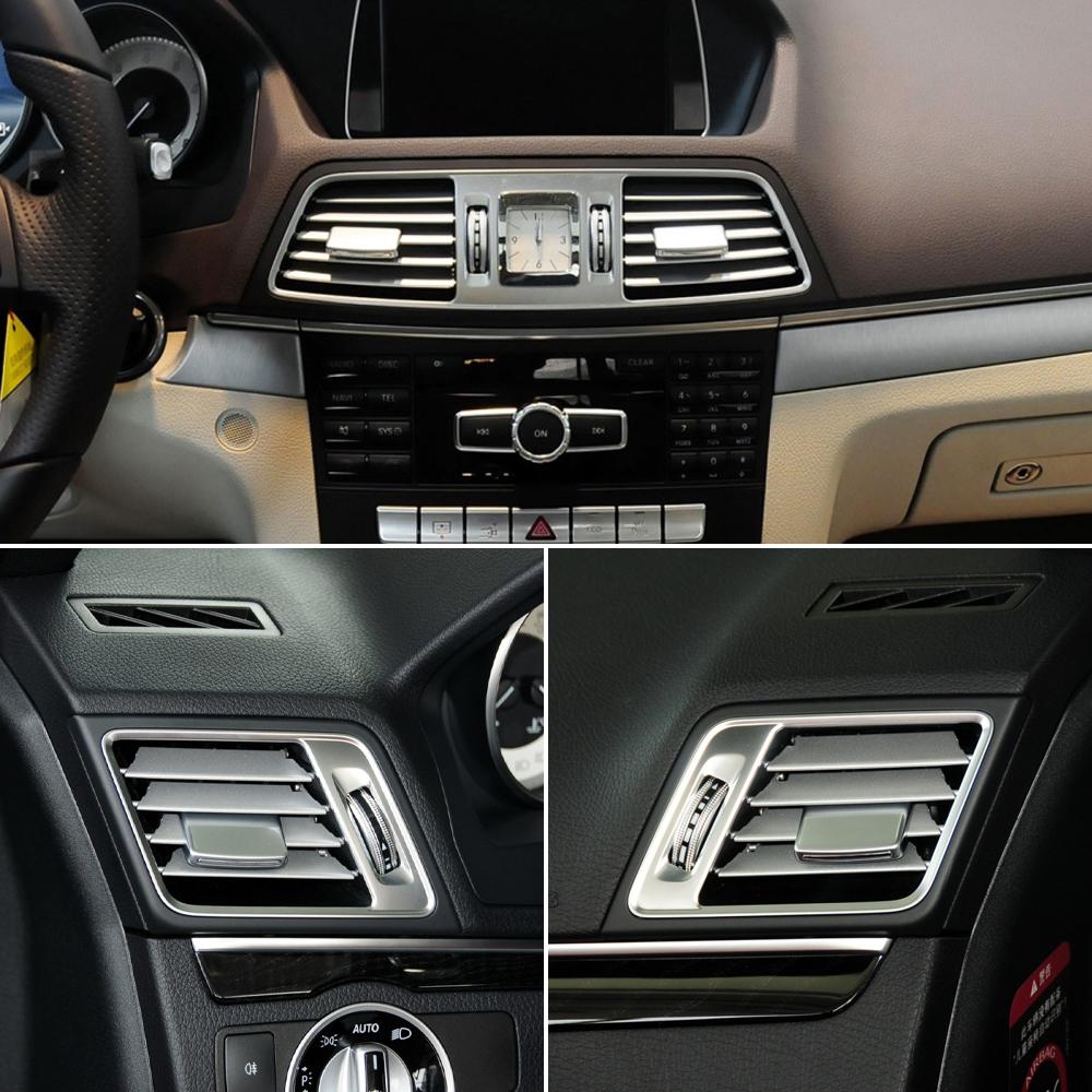 Передний Dsah центральный левый и правый комплект для ремонта вентиляционной решетки переменного тока для Mercedes BENZ 2-дверное купе W207 E350 E550 2013 2014 2015 2016