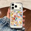 Совместимый прозрачный силиконовый чехол для телефона для iPhone 14, 15, 16 Pro и 17 Pro Max - Милый дизайн