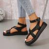 Women Summer Sandals 2024 New Genuine Leather Ladies Sandals Flat Fashion Sandals Women  Wedges Shoes for Women