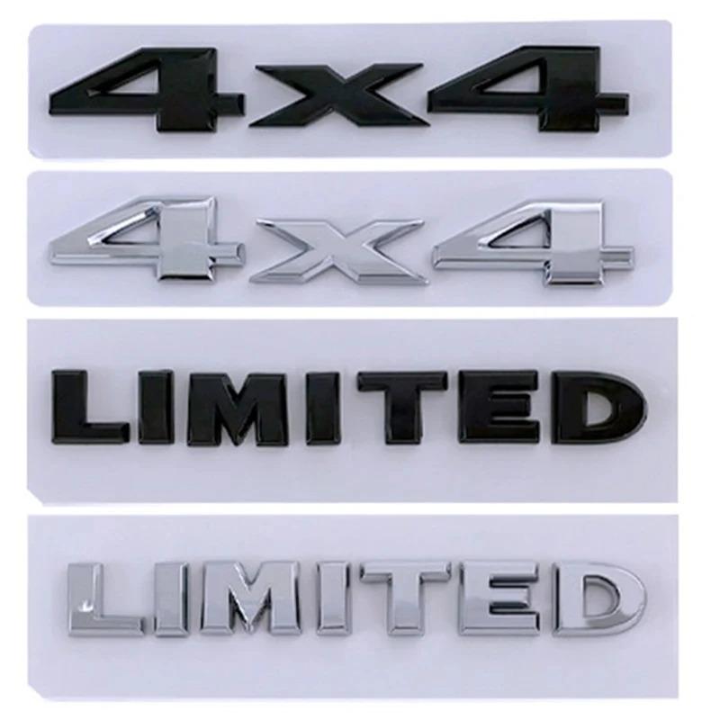 3D Metal 4X4 Limited Letters Tailgate Emblem Sticker Car Rear Boot Trunk Badge For Jeep Grand Cherokee Overland Compass Wrangler ALX1