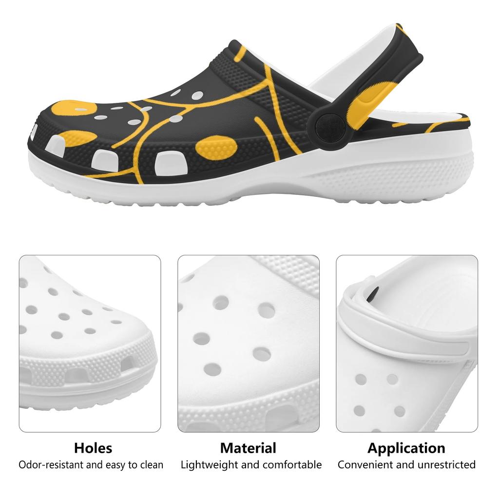 Trendy Printed EVA Clogs Adult Unisex Breathable Lightweight Slip On Casual Footwear Soft Sole Summer Sandals Summer Daily Wear