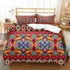 Microfiber Duvet Set King Size Print Bohemian Mandala Comforter Bedding Set Luxury 220x240 Jacquard Duvet Covers For Double Bed