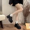 [Uncle Shoe] Loafers Summer and Autumn British Style Small Leather Shoes Women's Mary Jane Single Shoes 2025 Thick-soled Black New Addition