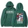 Autumn and winter new American high street Taylor couple with the same spoof character letter graffiti hooded sweater