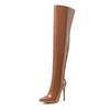 Microfiber Autumn Winter Shoes Super High Heels Heels Plus Size 46 Nightclub Women Keep Warm Over-the-knee Boots