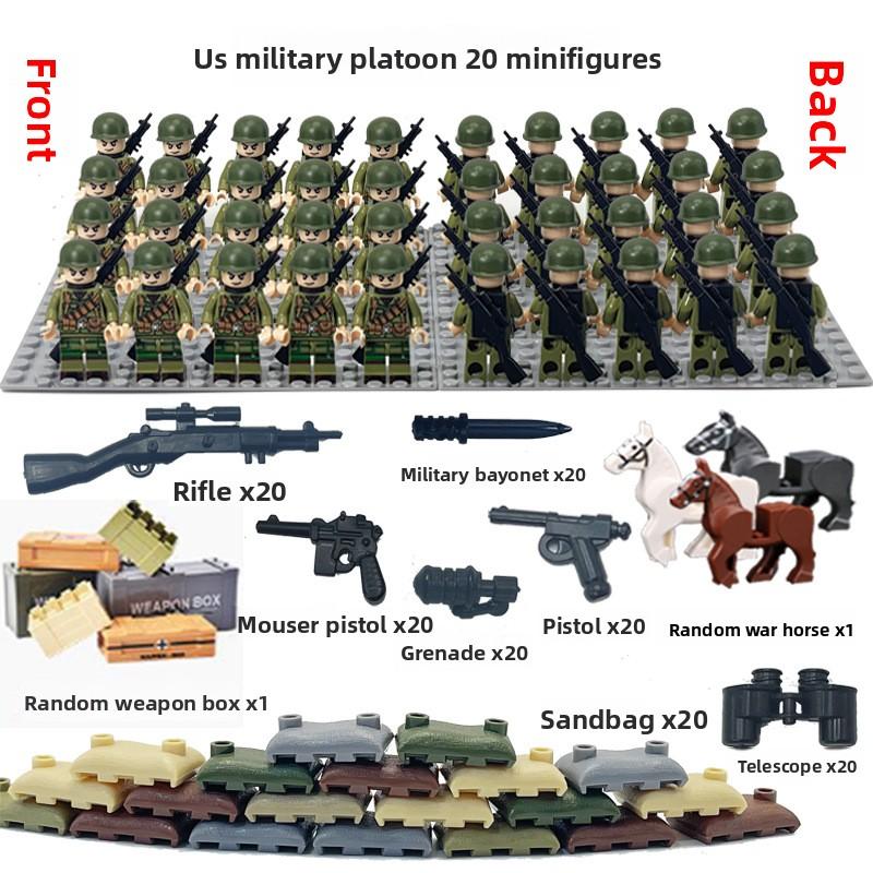 Куклы Военный Мир Второй мировой войны кукла оружие аксессуары Цифровой собираемый игрушечный гусеничный детский развивающий конструктор с игрушками