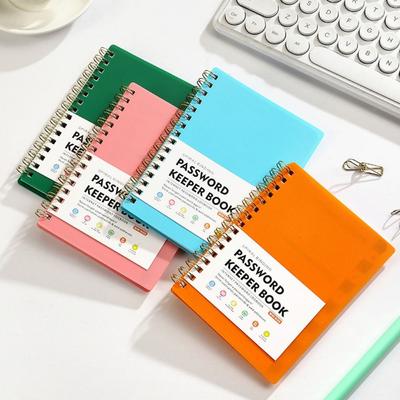 Книга для хранения паролей со спиральным переплетом и алфавитными вкладками, формат А6 МИНИ, тетрадь на спирали, блокнот для хранения паролей, для сохранения логинов веб-сайтов