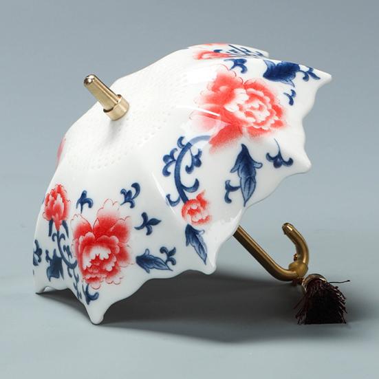 Ceramic Umbrella Tea Infuser Tea Filter with Fine Holes Loose Leaf Steeper Brewing Strainer Tea Accessories Tea Lovers Gifts