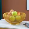 Black/Gold Mesh Fruit Snacks Basket Round Fruit Vegetable Basket Iron Art Fruit Basket  Countertop