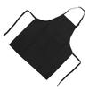 Waterproof Nail Art Apron Pure Color Apron Unisex Cooking Apron with Adjustable NeckbandBlack