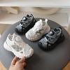 Summer new children's half-sandals, hollow single-mesh breathable casual shoes for boys, soft-soled non-slip shoes for toddlers and young children