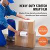 SucceBuy 2/4Packs Stretch Film Strength Clear Stretch Wrap Roll Shrink Film with Handles for Pallet Wrapping Shipping Moving