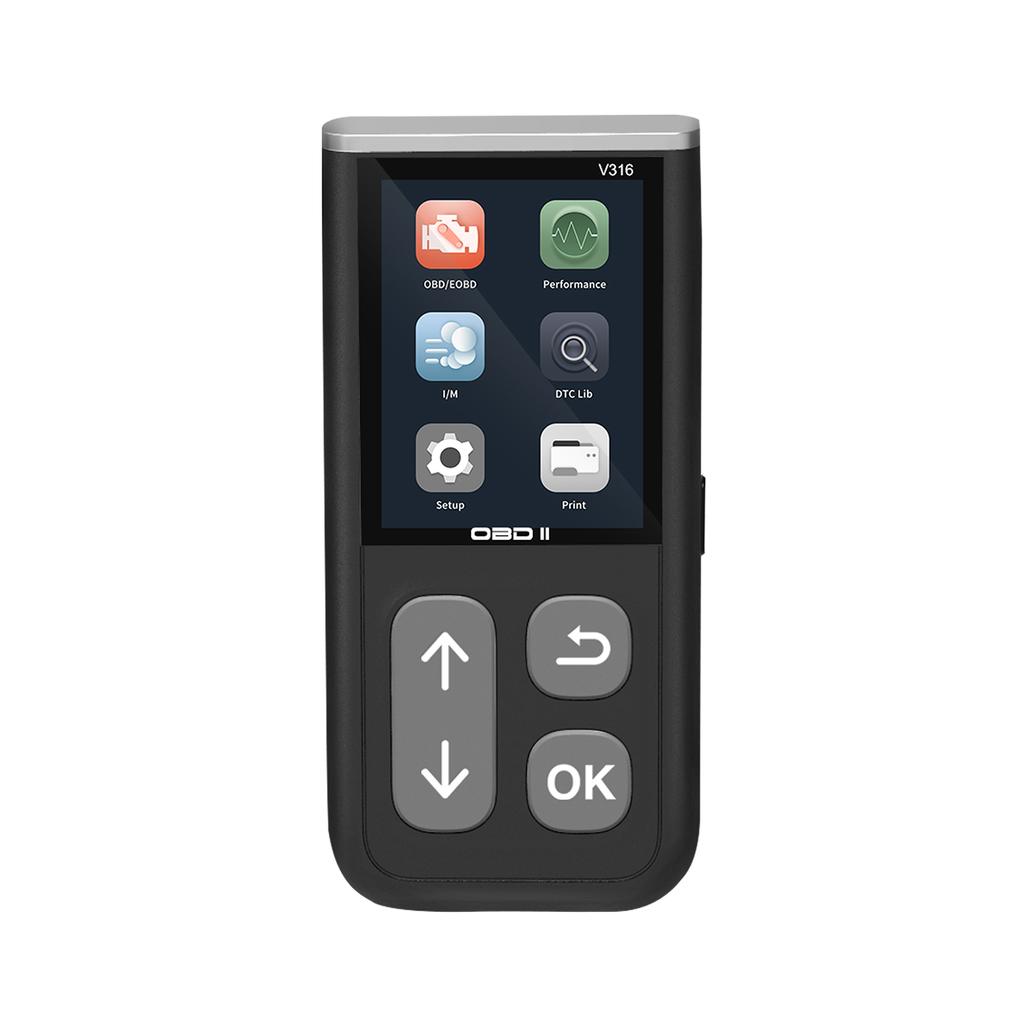 Сканер V316 OBD2 Считыватель автомобильных кодов с Bluetooth, неисправность двигателя, считывание кодов, очистка кодов, просмотр данных стоп-кадра, проверка готовности I/M, диагностическое сканирование CAN