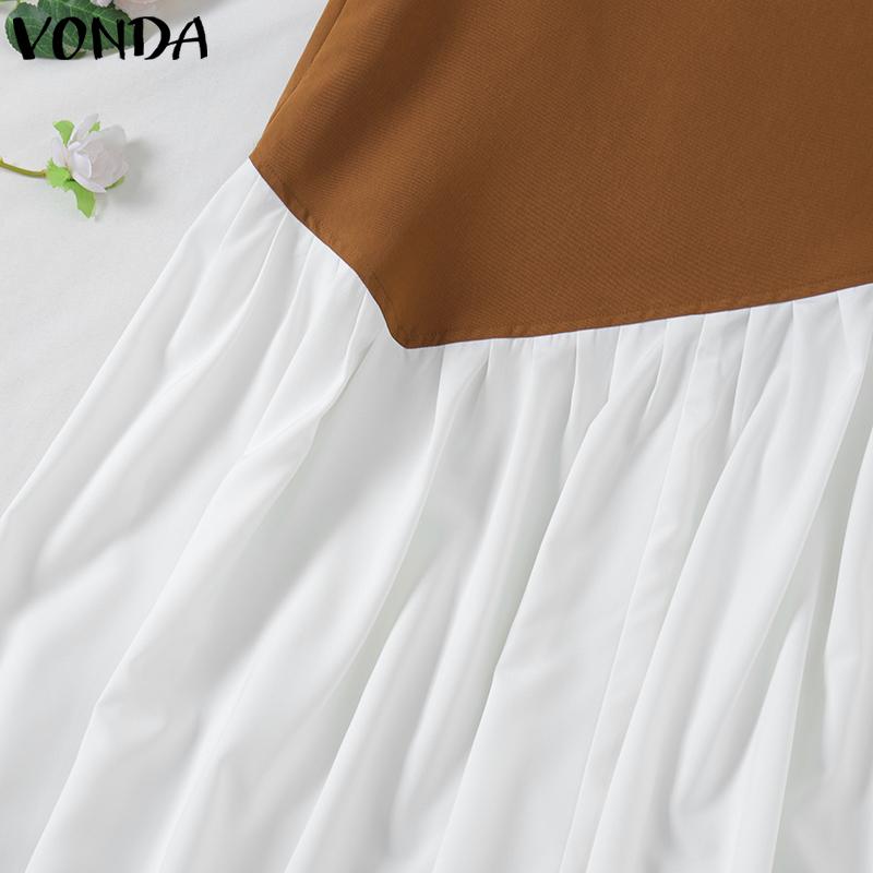 VONDA Женские элегантные свободные плиссированные юбки с эластичной талией