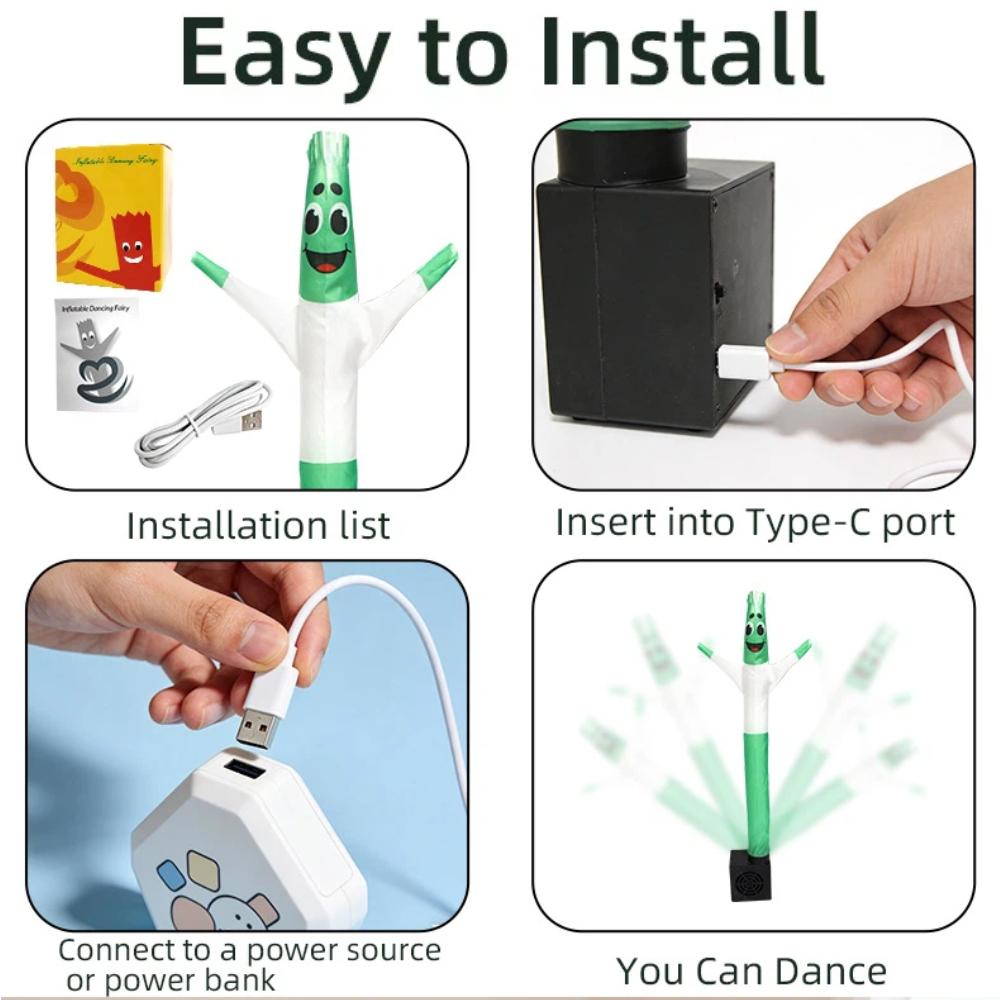 Inflatable Desktop Toys Swing People Balloon Characters Dancing Twisting Monsters Tumbler Blowers Air Toy Fun Desk Decorations