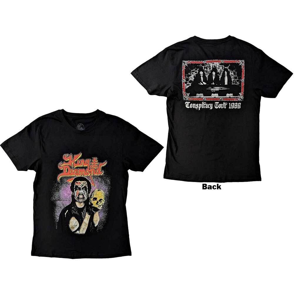 King Diamond Unisex Tshirt Conspiracy Tour (Back Print) (Large)