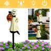 Outdoor Halloween Ghosts Pathway Light Waterproof Ghost Pathway Stake Lights for Garden Yard Pathway Party Decoration