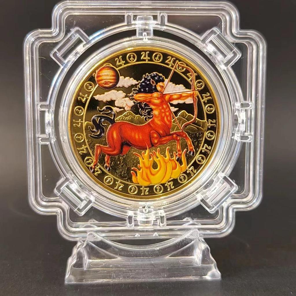 Позолоченный набор медальонов со знаками зодиака Скорпион, Близнецы и Весы