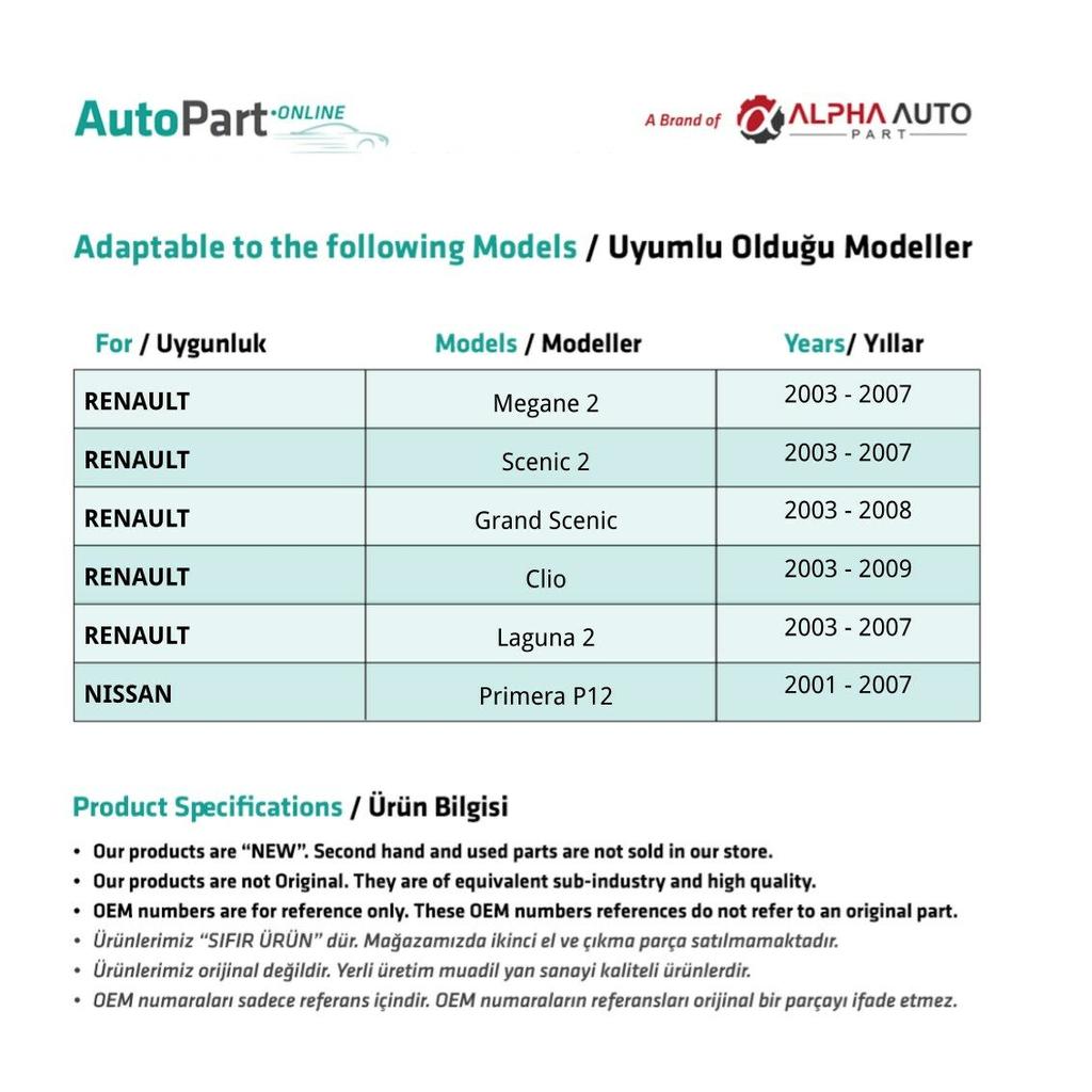 Комплект накладок на замочную скважину для наружной дверной ручки для Renault Megan 2 Grey