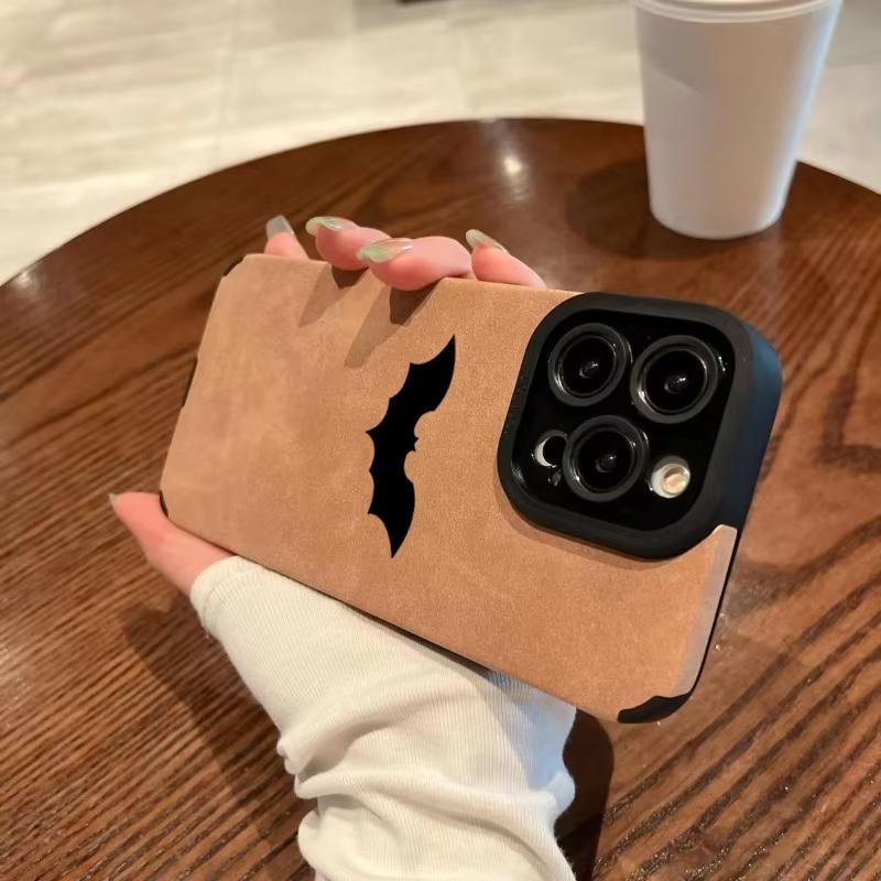 Крутой кожаный чехол-крыло из силикона для iPhone Air 16 17 15 14 13 12 7 11 Pro Max 16E Plus X XR XS Ударопрочный чехол