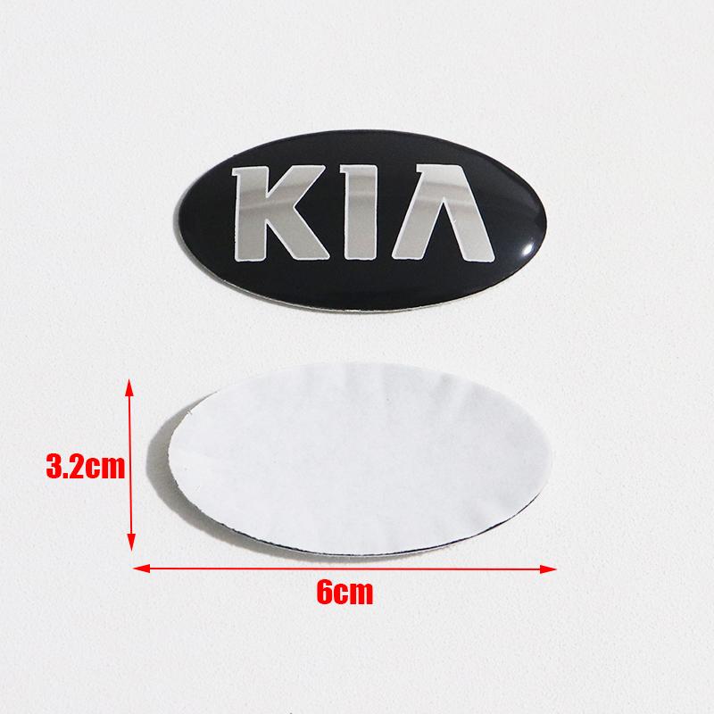 1Pc 3D Aluminium Car Steering Wheel Center Emblem Badge Sticker Decal for K2 K3 K5 KX5 GT Forte Rio Optima Sorento Accessories