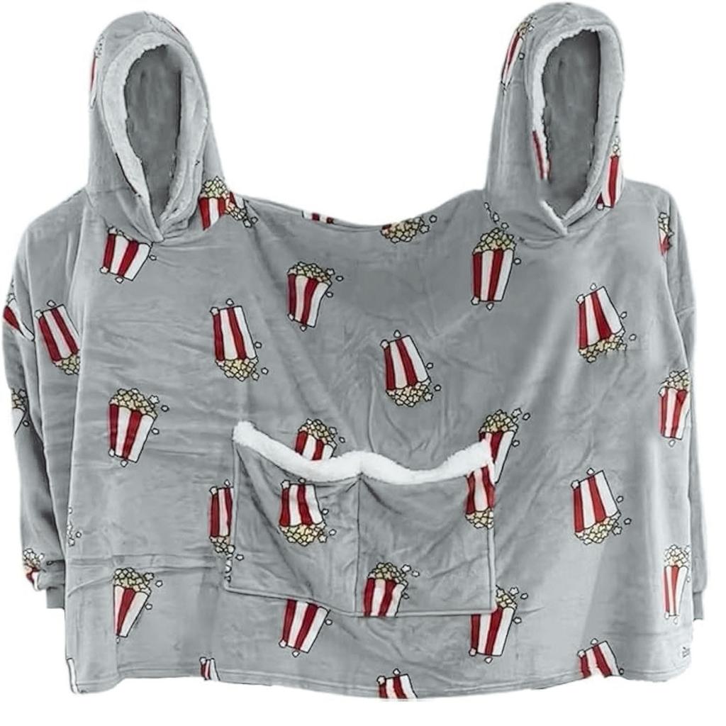 Парное платье Весна Причудливый попкорн Пара Двойной цельный свитер Пижама Цельный свитер с капюшоном Подружки