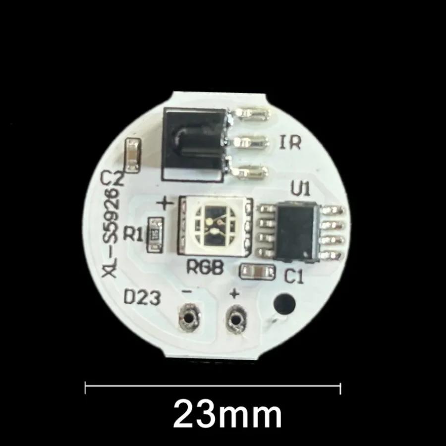 Плата со светодиодной подсветкой RGB 5 В, 4 режима, цветная лампа, 2 Вт, DIY, красочный градиентный источник, ИК-пульт 24 клавиши, беспроводное включение/выключение