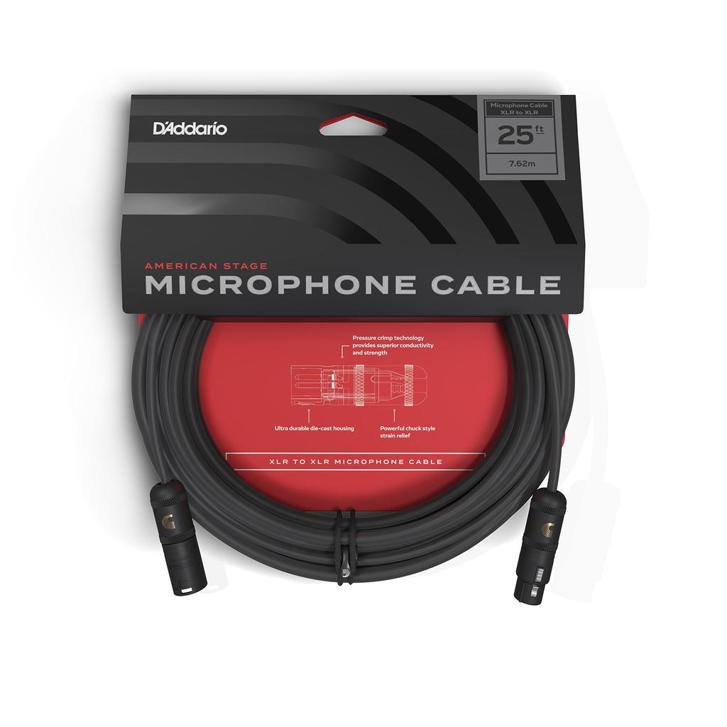 PLANET WAVES D'Addario Американский сценический микрофонный кабель PW-AMSM-25 7,6 м XLR-XLR
