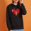 Women's Fashion Hoodie Love Print Ladies Casual Sports Hoodie Girls Harajuku Pullover Long Sleeve Oversized Pocket Sweatshirt