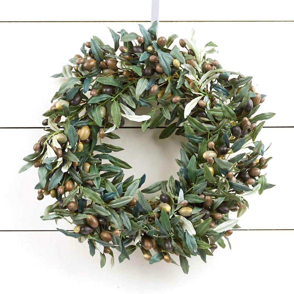 С искусственными оливковыми плодами, искусственными оливковыми листьями, ручной работы, ветки искусственного оливкового дерева, гостиная