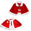 Women Girl Velvet Cape Cloak Santa Claus Costume Party Costumes Christmas Shawl  New Year Gifts