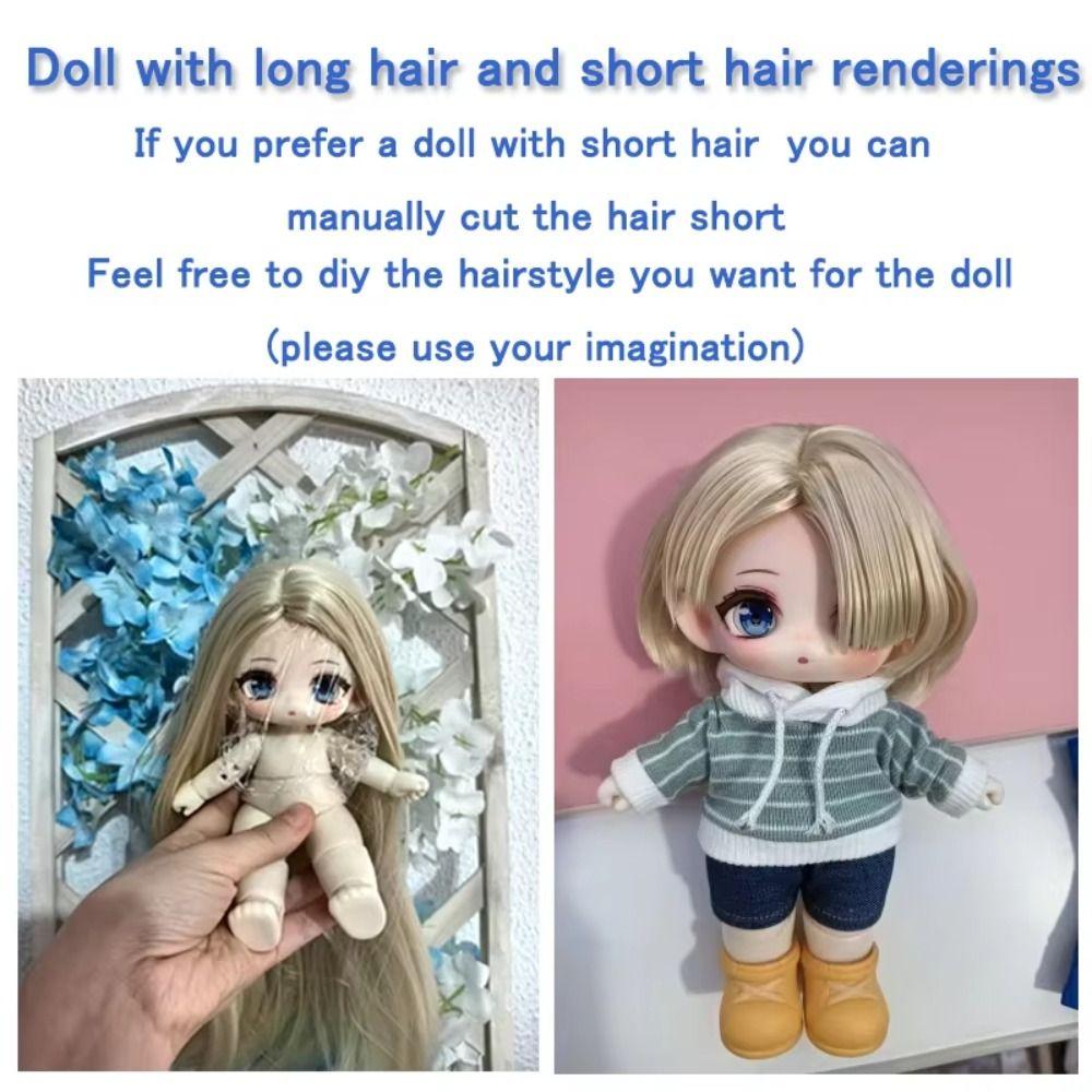 Шелковая BJD кукла с высокой температурой, длинные прямые волосы, парик для куклы, цветной парик для BJD куклы, игрушка для девочек