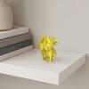 3D-печатная фигурка коровы Yousheng с галстуком-бабочкой, милая статуэтка теленка, минималистичная модель животного, улыбающаяся корова, украшение для дома, офиса, подарок