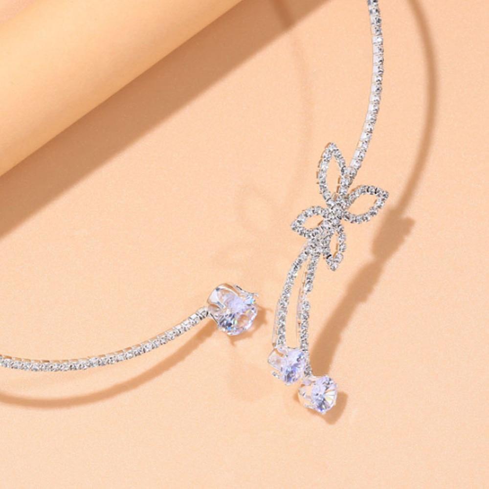 Delicate Adjustable Open Butterfly Collar Toque Jewelry Women Round Necklace Accessories