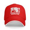 Casual Baseball Cap FBI FeUnisex Body Inspector  Kpop Rock Trucker Hat For Unisex Sun Fashion Snapback Cap