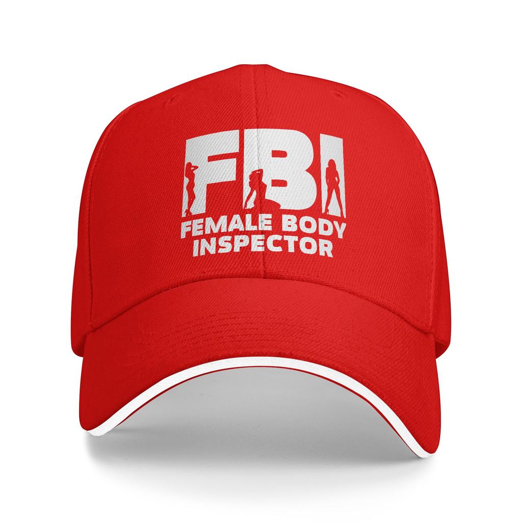 Casual Baseball Cap FBI FeUnisex Body Inspector Kpop Rock Trucker Hat For Unisex Sun Fashion Snapback Cap