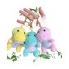Soft And Cuddly Sitting Dinosaur Plush Toy Cute Keychain Accessory Available In Bright Colors