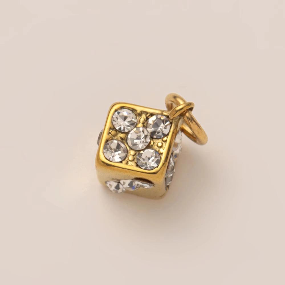 2Pcs Stainless Steel Golden Astronaut Pendant DIY Accessories Fashion Chic Sexy Jewelry Waterproof Wholesale Gift