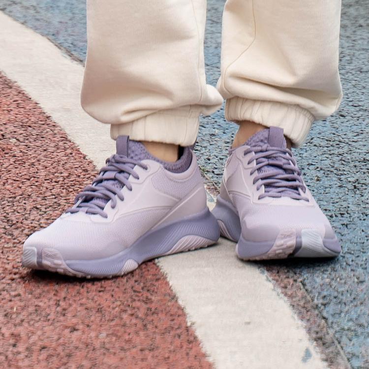 Reebok Hiit Tr Hlc Ткань ТПУ Удобные Универсальные Спортивные Гибкие Низкие Тренировочные Кроссовки Унисекс Тренировочные Кроссовки Фиолетовые 100245209