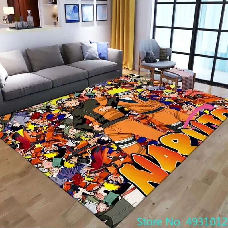 Anime Hot Uzumaki Naruto Love Rug Carpet Living Room Bedroom Bedside Soft Comfortable Children Kids Anti Slip Floor Mat