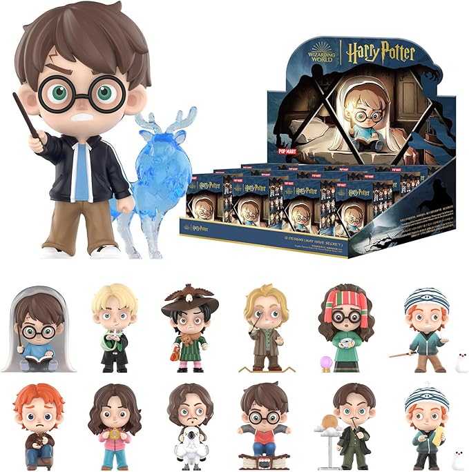 POP MART Harry Potter and The Prisoner of Azkaban Blind Box Figures,Collectible Toy Set for Desk Accessories, 1 PC Blind Box