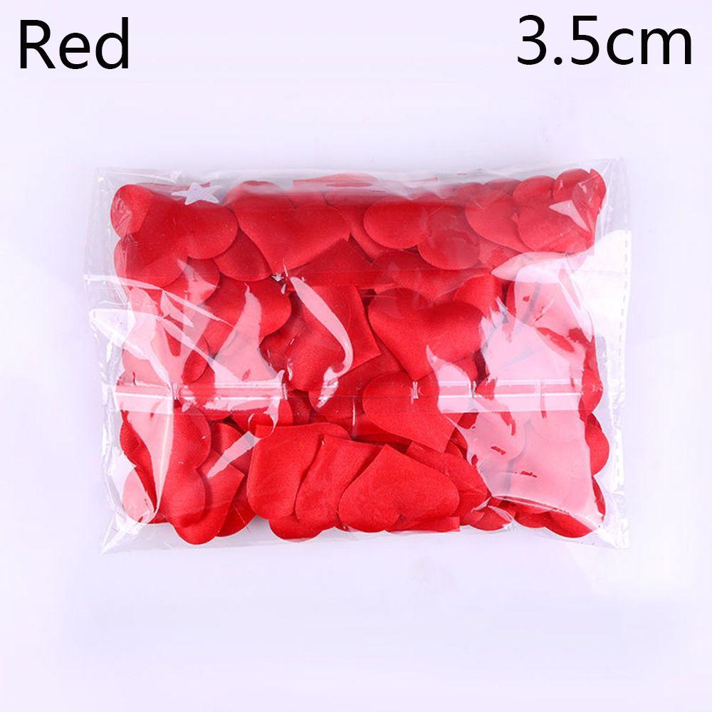Украшение стола Ремесло 3D Цветок Бросание Лепестков Роз Мягкая Ткань Сердце Любовь Свадьба
