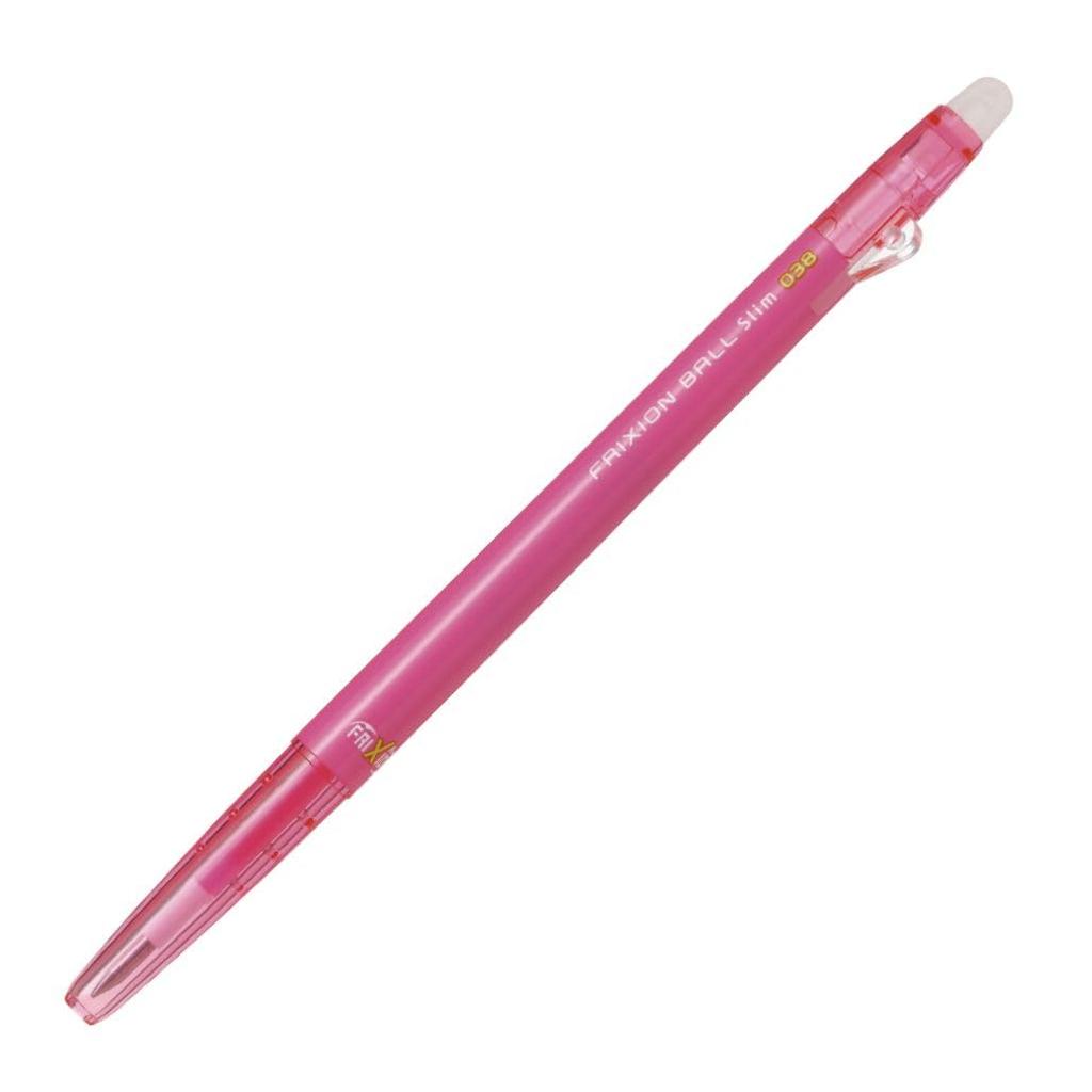 Pilot Frixion Ball Slim Erasable Ballpoint 10 Pens 0.38mm Pen, Pink, (LFBS180UF10P)