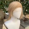 Short Mullet Head Wig Synthetic 13×4 Lace Front Wigs for Women Mixed Golden Cosplay Heat Resistant Wig for Men